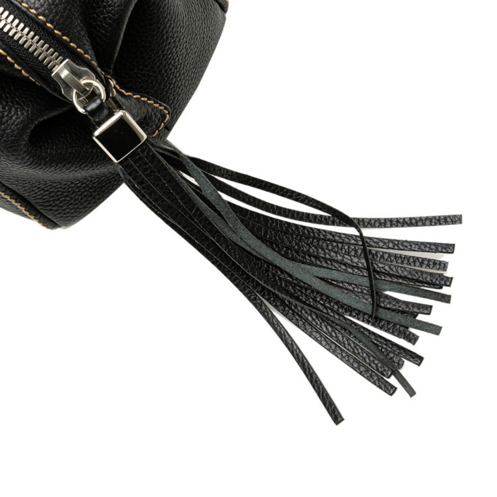 CHANEL Black Leather Boston Bag - Picture 4 of 9